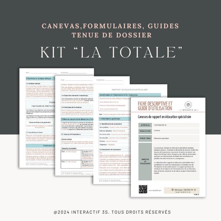 Kit &quot;La totale&quot; pour éducateur/trice spécialisé(e).