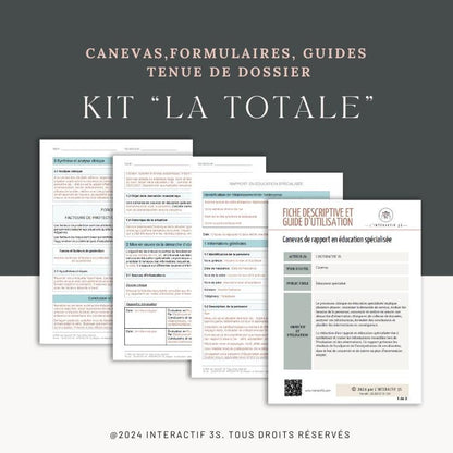Kit &quot;La totale&quot; pour éducateur/trice spécialisé(e).