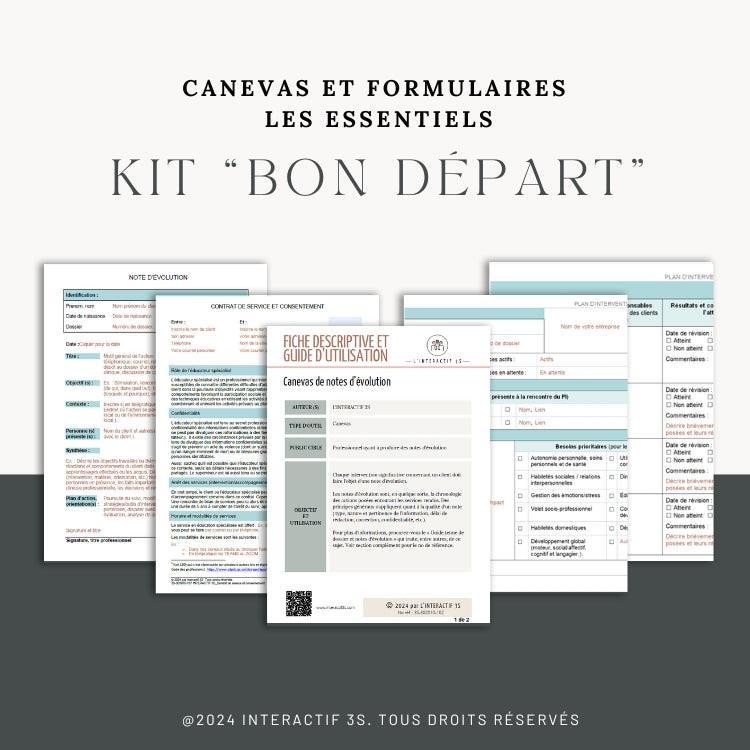 Kit &quot;Bon départ&quot; pour éducateur/trice spécialisé(e).