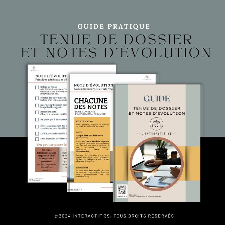 Guide &quot;Tenue de dossier et notes d&