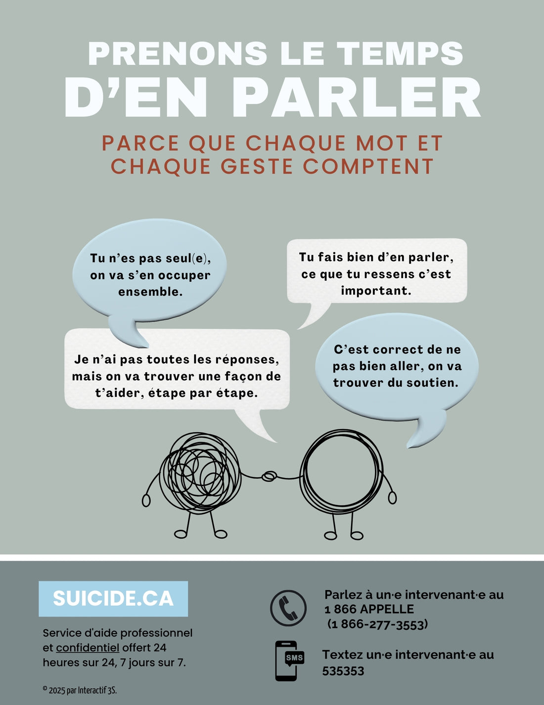 Affiche pour la prévention du suicide