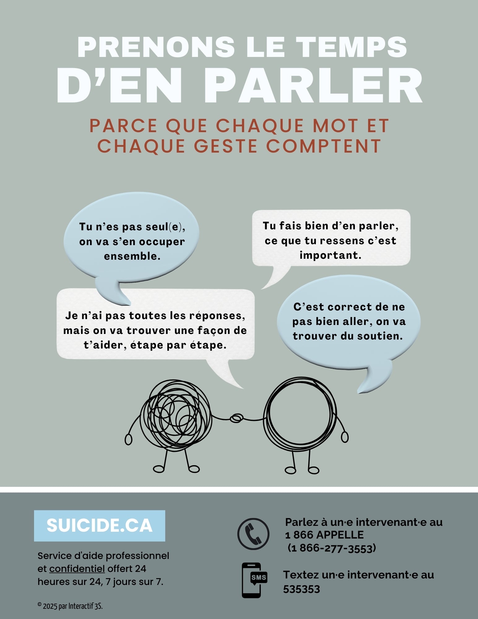 Affiche pour la prévention du suicide