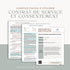 Contrat et consentement aux services, canevas. 4 p. - L&